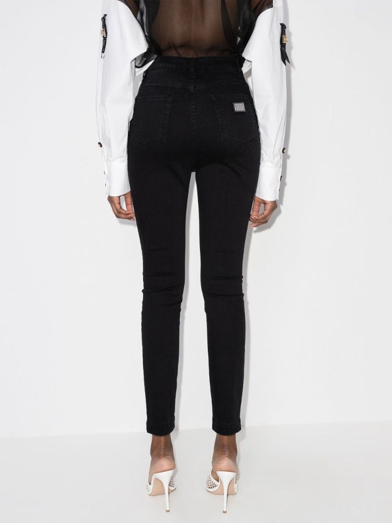 High Waist Slim Leg Jeans