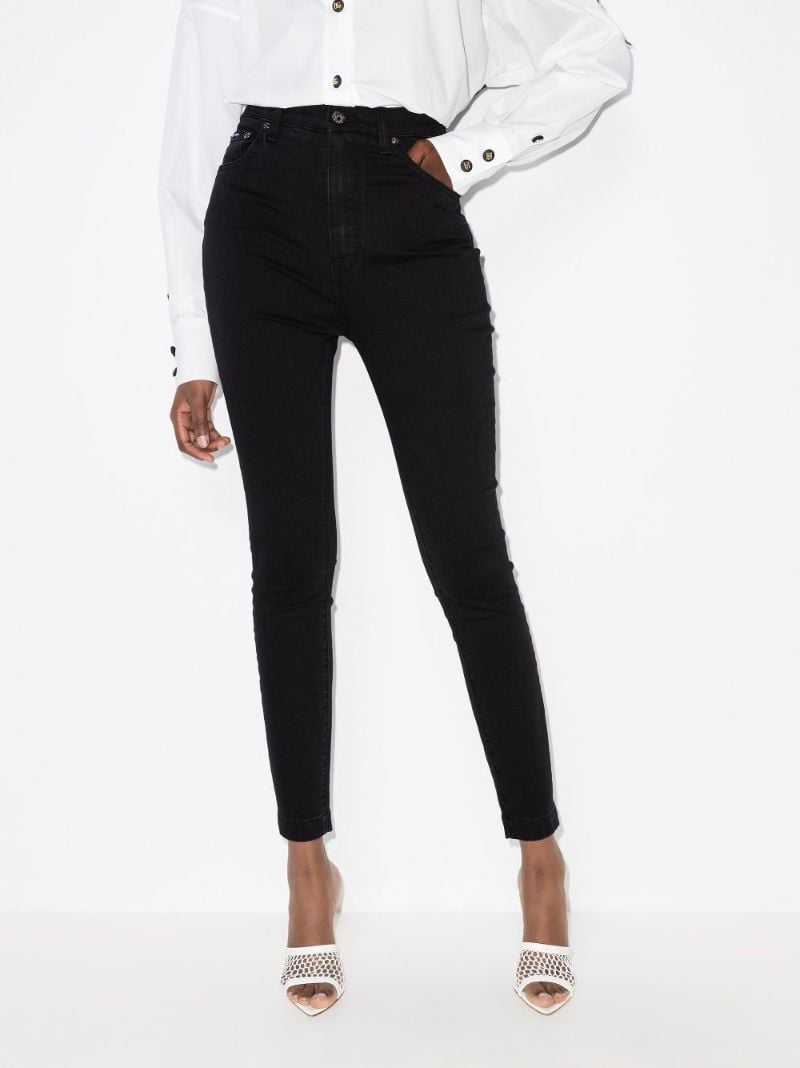 High Waist Slim Leg Jeans