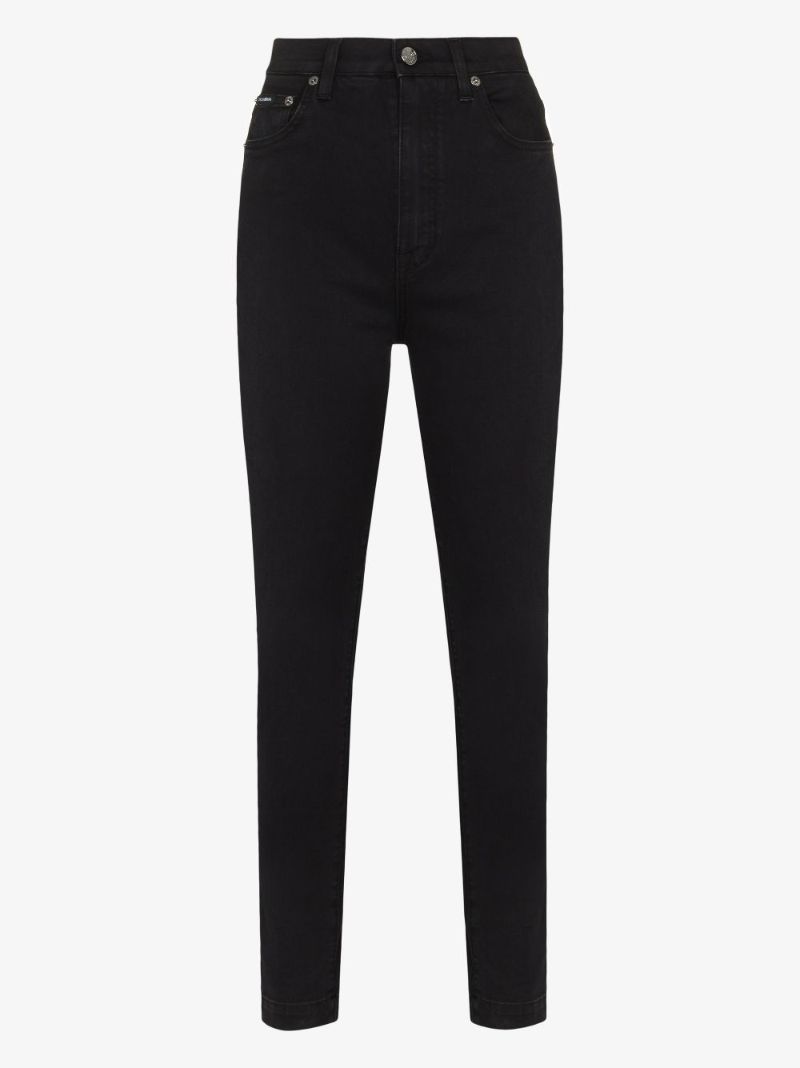 High Waist Slim Leg Jeans