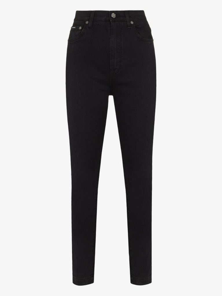 High Waist Slim Leg Jeans