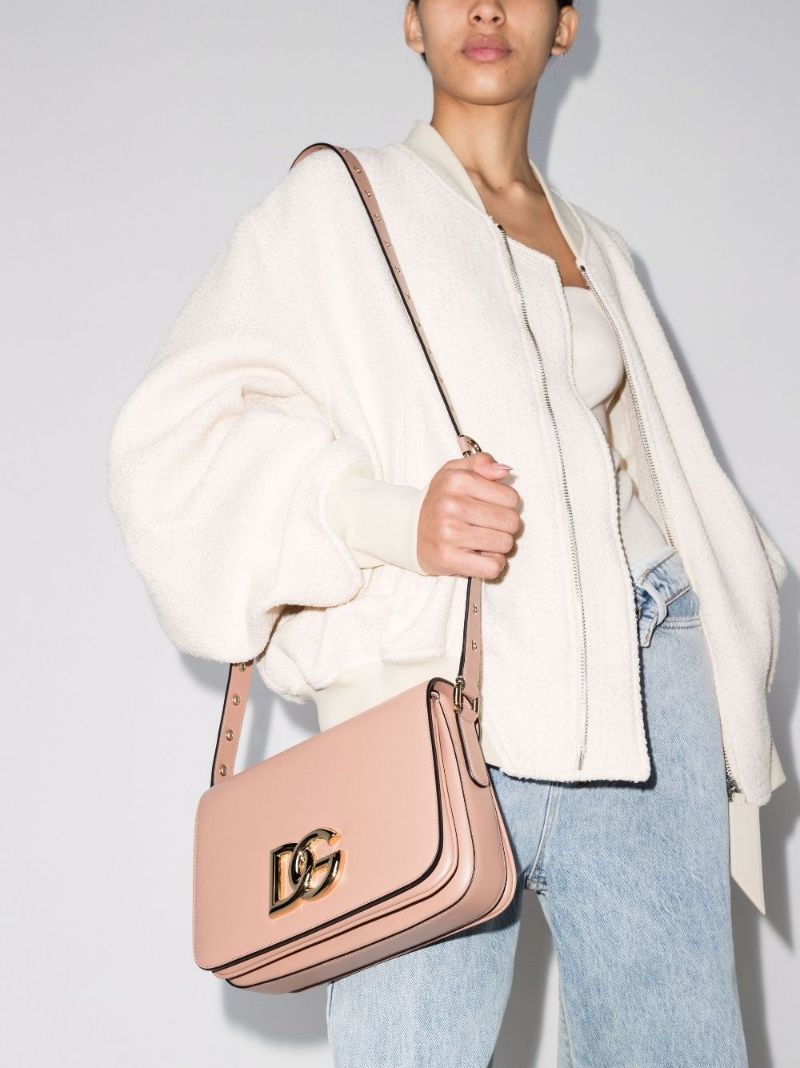Pink Millennials Medium Leather Shoulder Bag