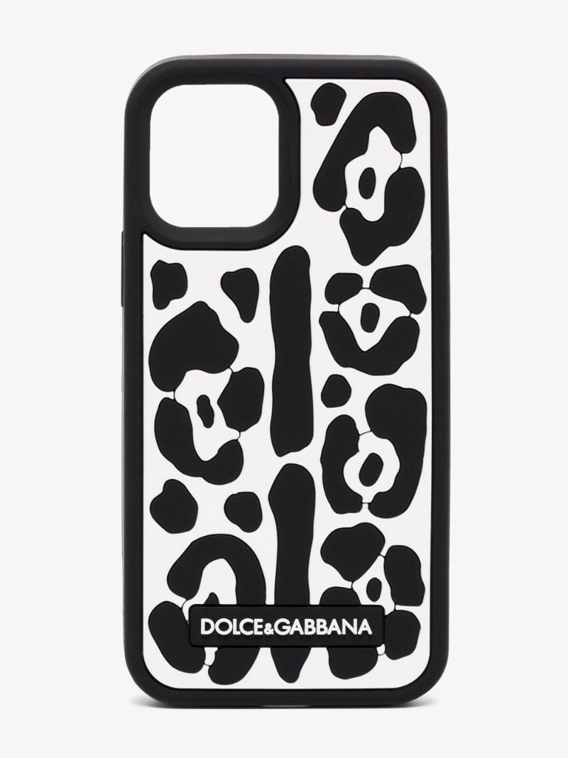 Black and White Leopard Print Iphone 12 Pro Case