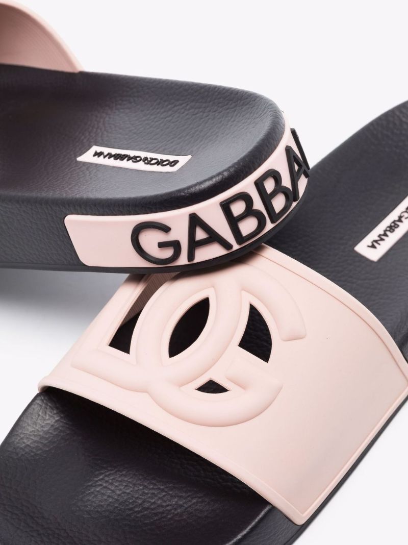 Pink Cutout Logo Slides
