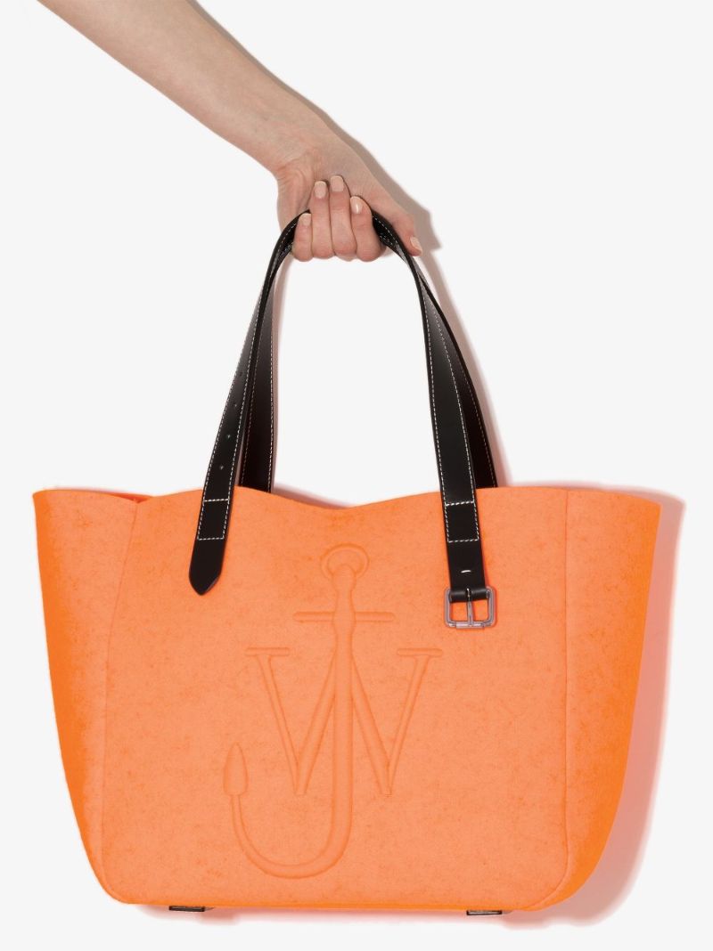 Orange Belt Felt Tote Bag