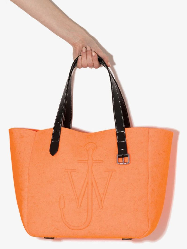 Orange Belt Felt Tote Bag