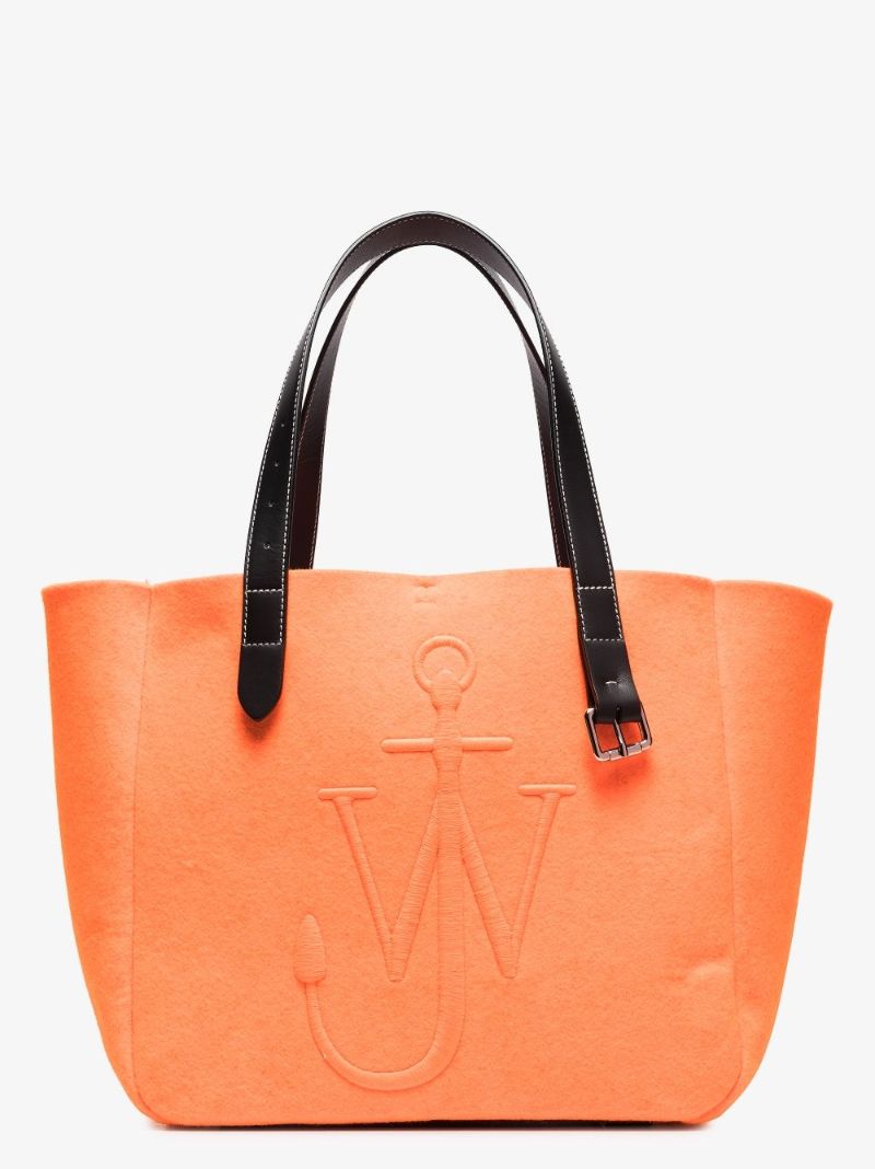 Orange Belt Felt Tote Bag