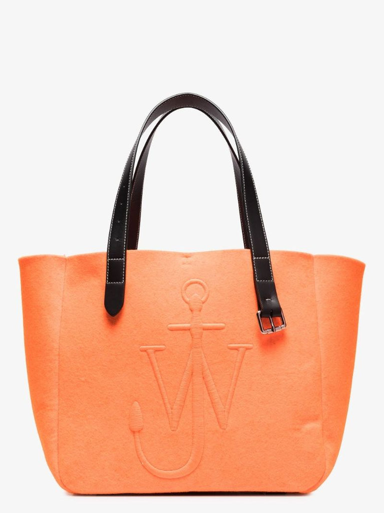 Orange Belt Felt Tote Bag