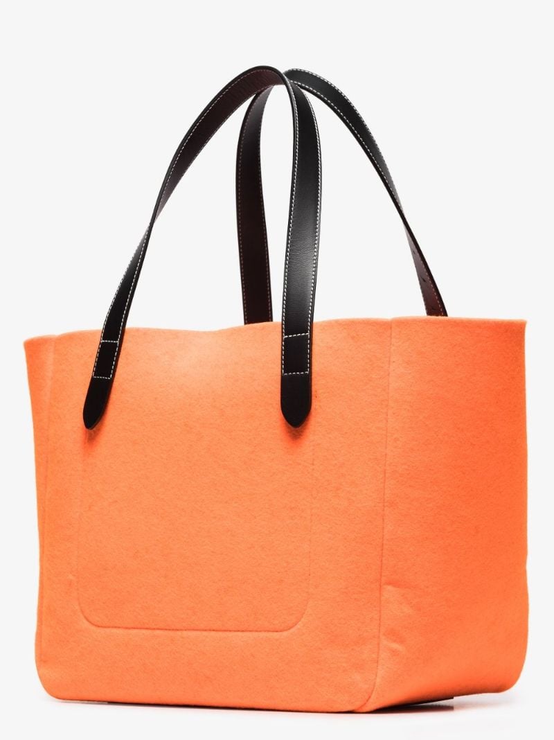 Orange Belt Felt Tote Bag
