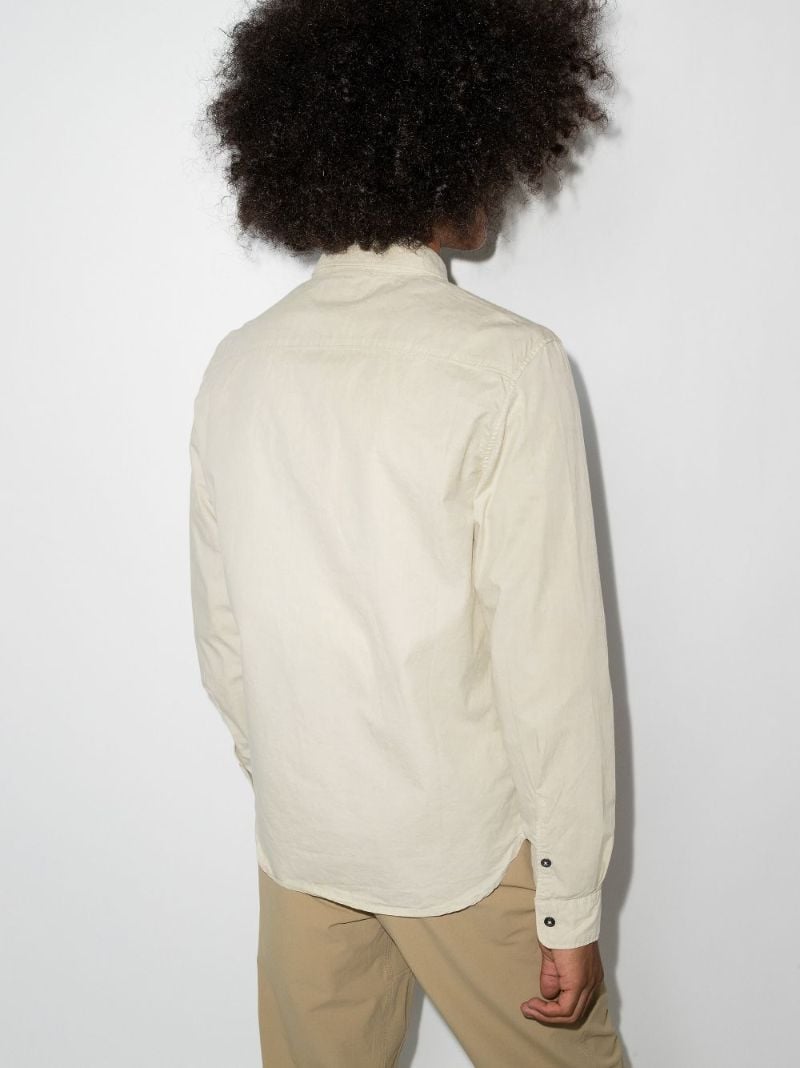 Zip-up Cotton Shirt