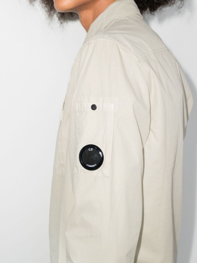 Zip-up Cotton Shirt