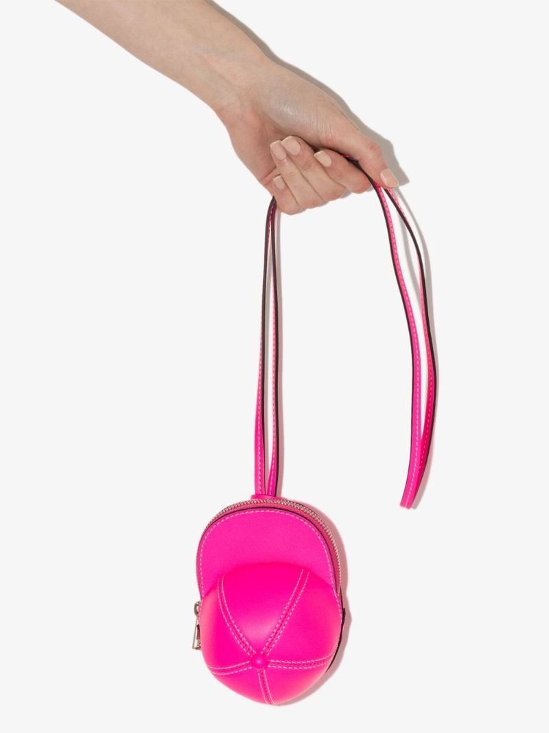 Pink Nano Cap Leather Mini Bag