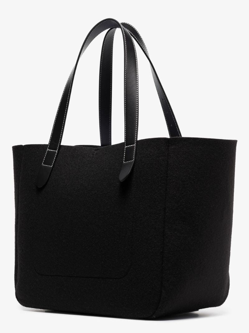 Black Belt Felt Tote Bag
