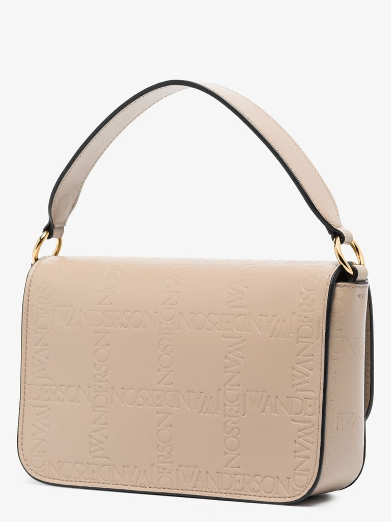Neutral Leather Cross Body Bag