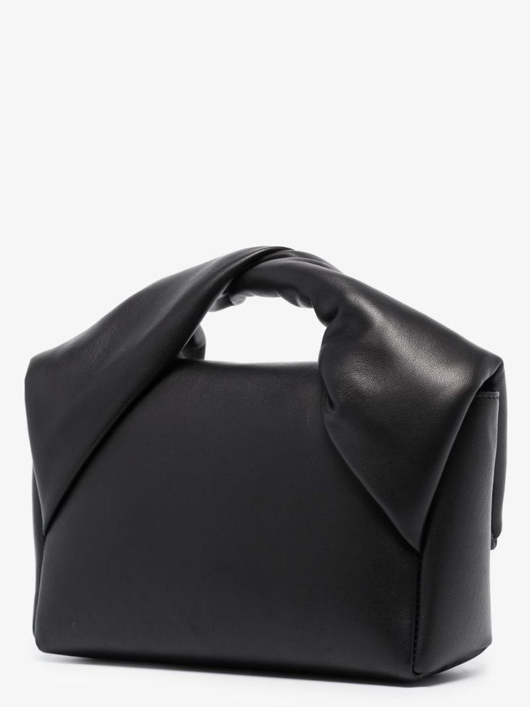 Black Twister Mini Leather Shoulder Bag