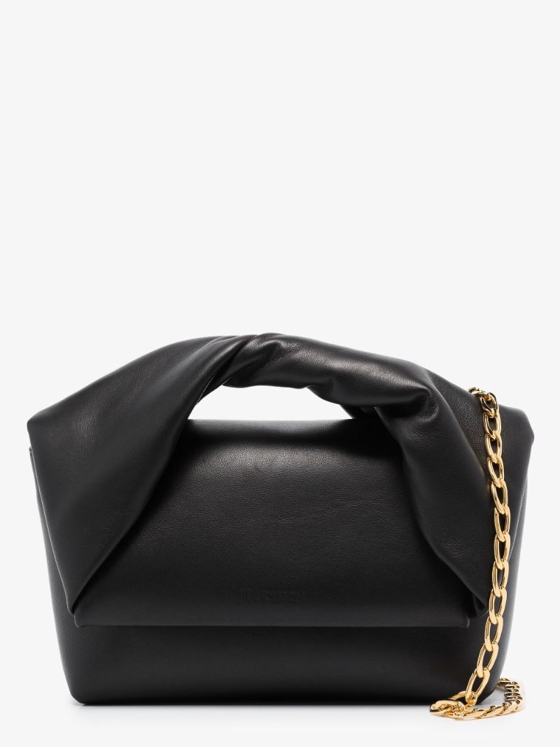 Black Twister Mini Leather Shoulder Bag
