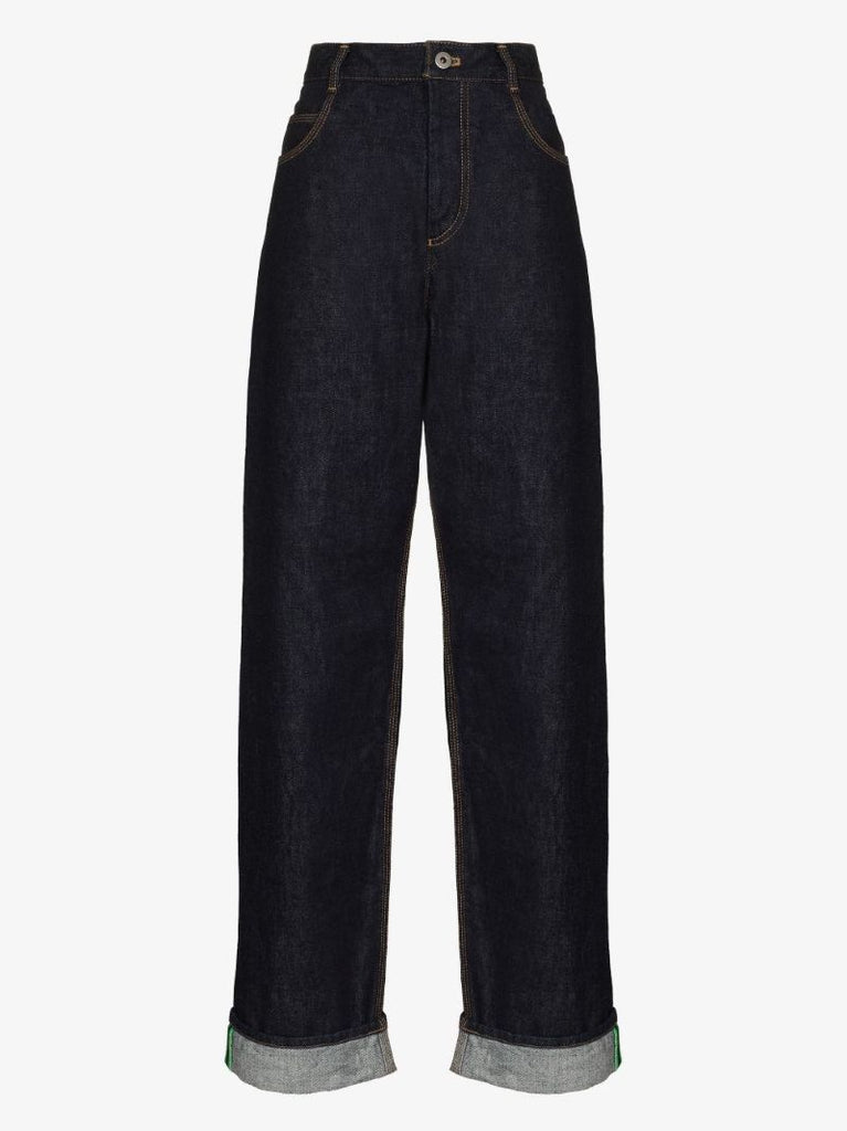 Blue Straight-leg Jeans