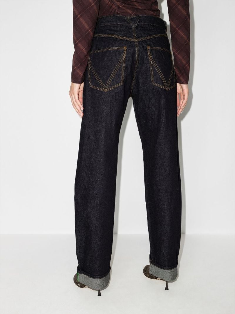 Blue Straight-leg Jeans