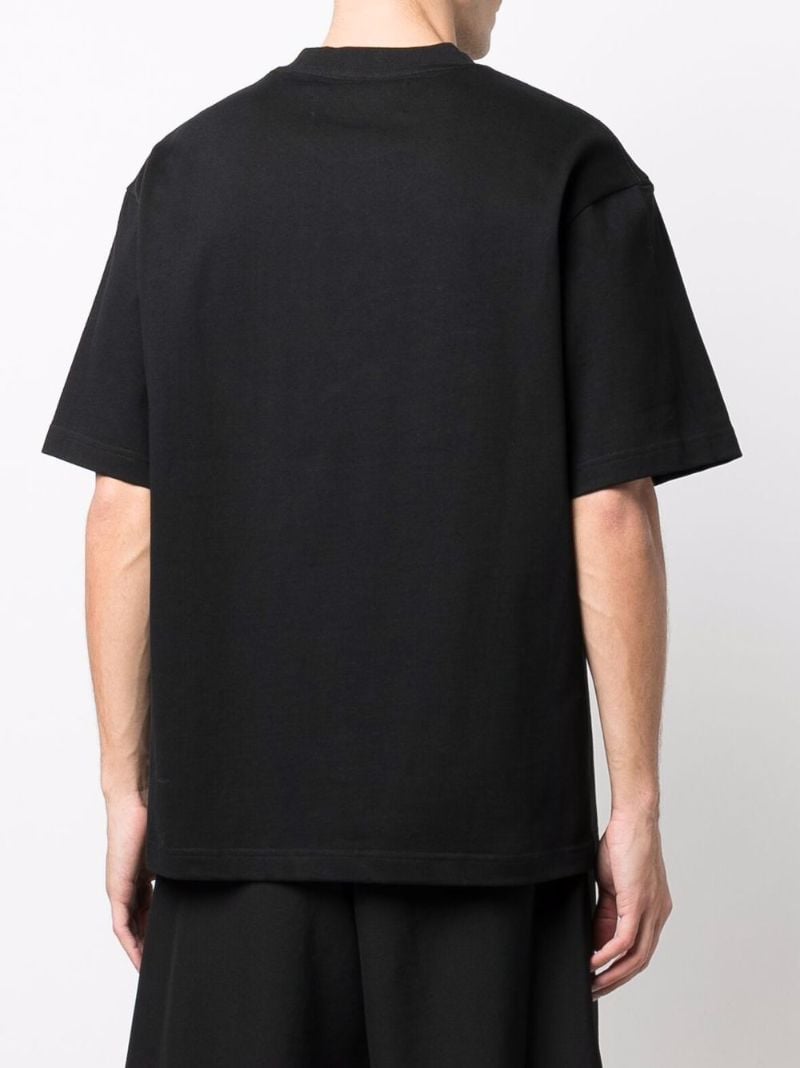 Black Logo Embroidered T-shirt