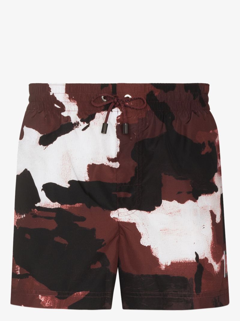 Camouflage Print Swim Shorts