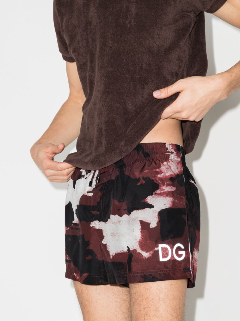 Camouflage Print Swim Shorts
