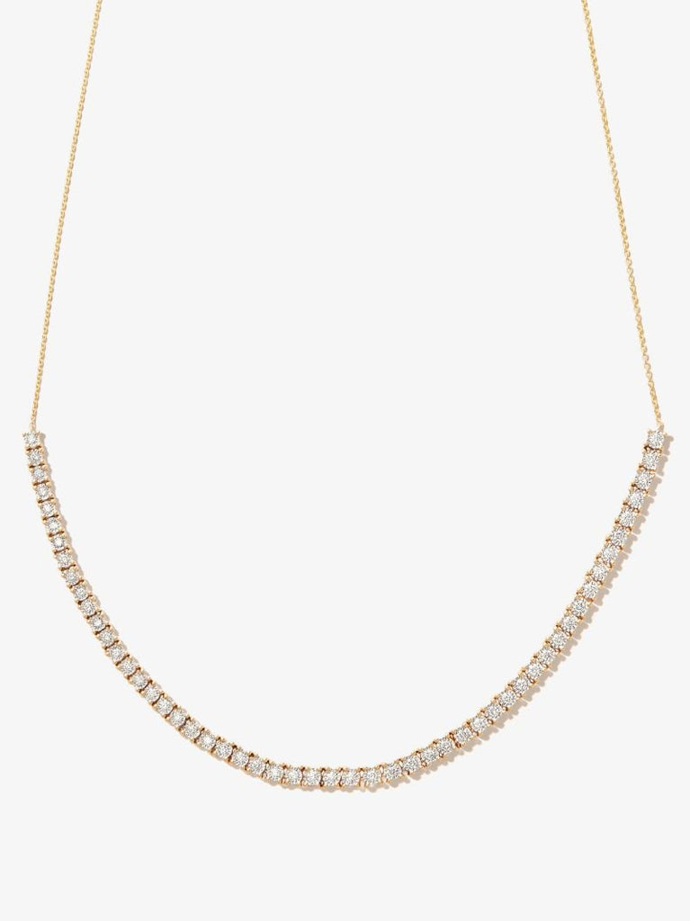 14k Yellow Gold Ava Bea Diamond Tennis Necklace