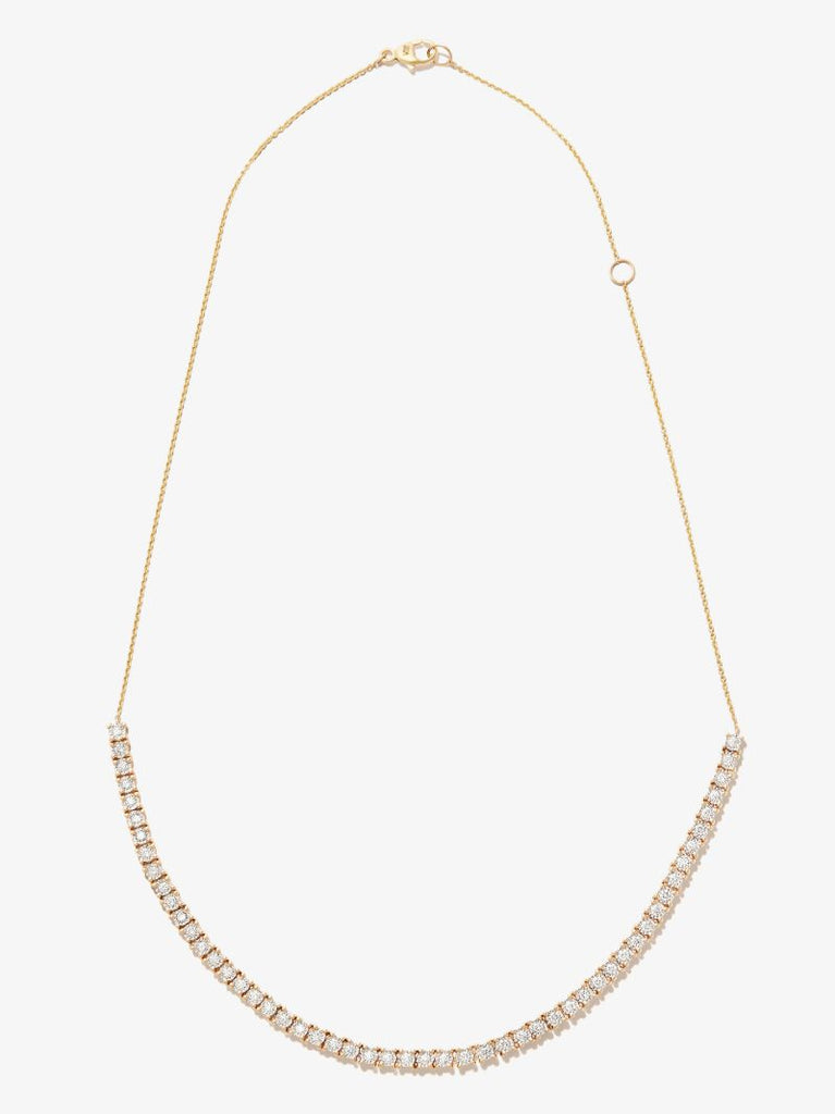 14k Yellow Gold Ava Bea Diamond Tennis Necklace