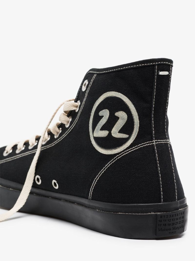 Black Tabi High Top Sneakers
