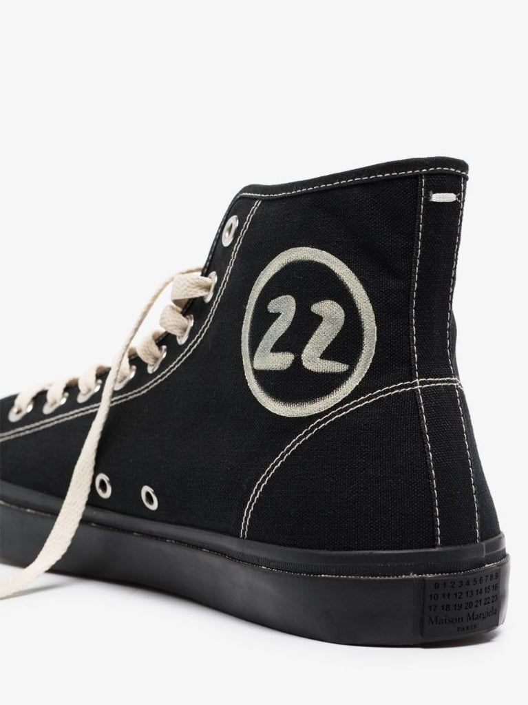 Black Tabi High Top Sneakers