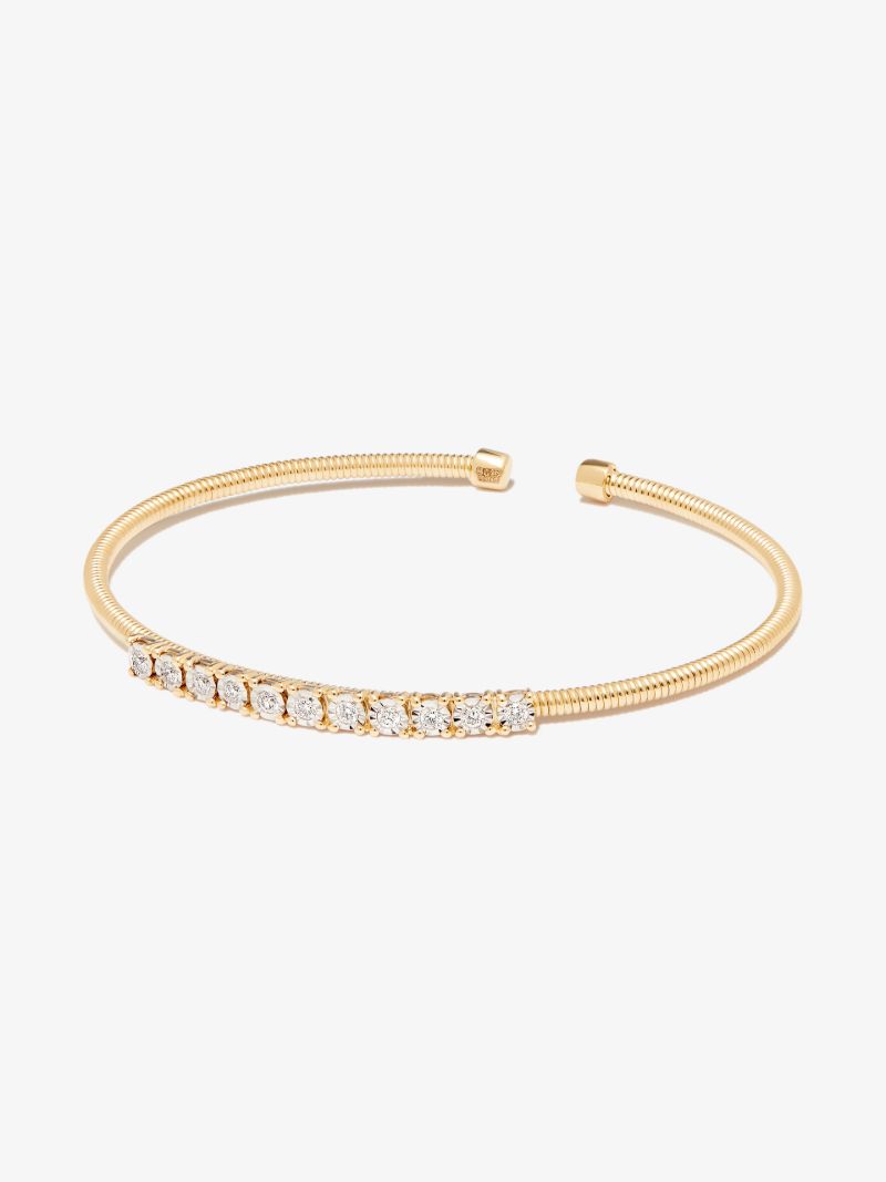 14k Yellow Gold Ava Bea Diamond Bracelet