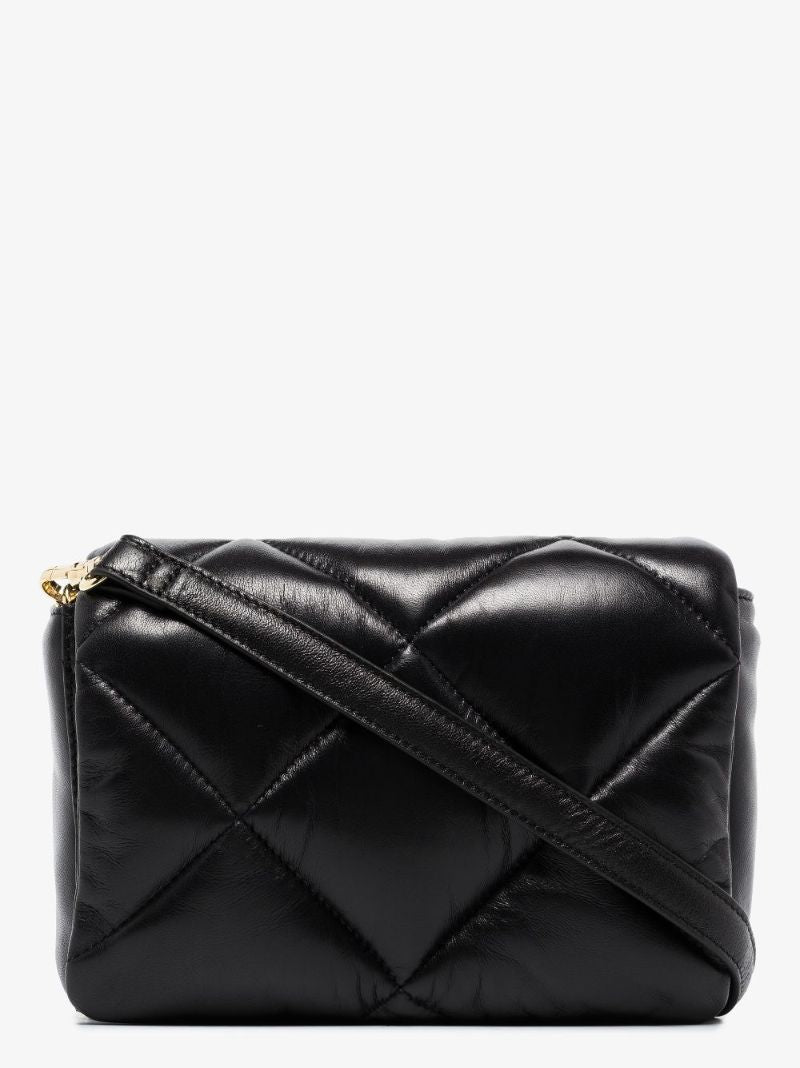 Black Brynnie Quilted Leather Shoulder Bag