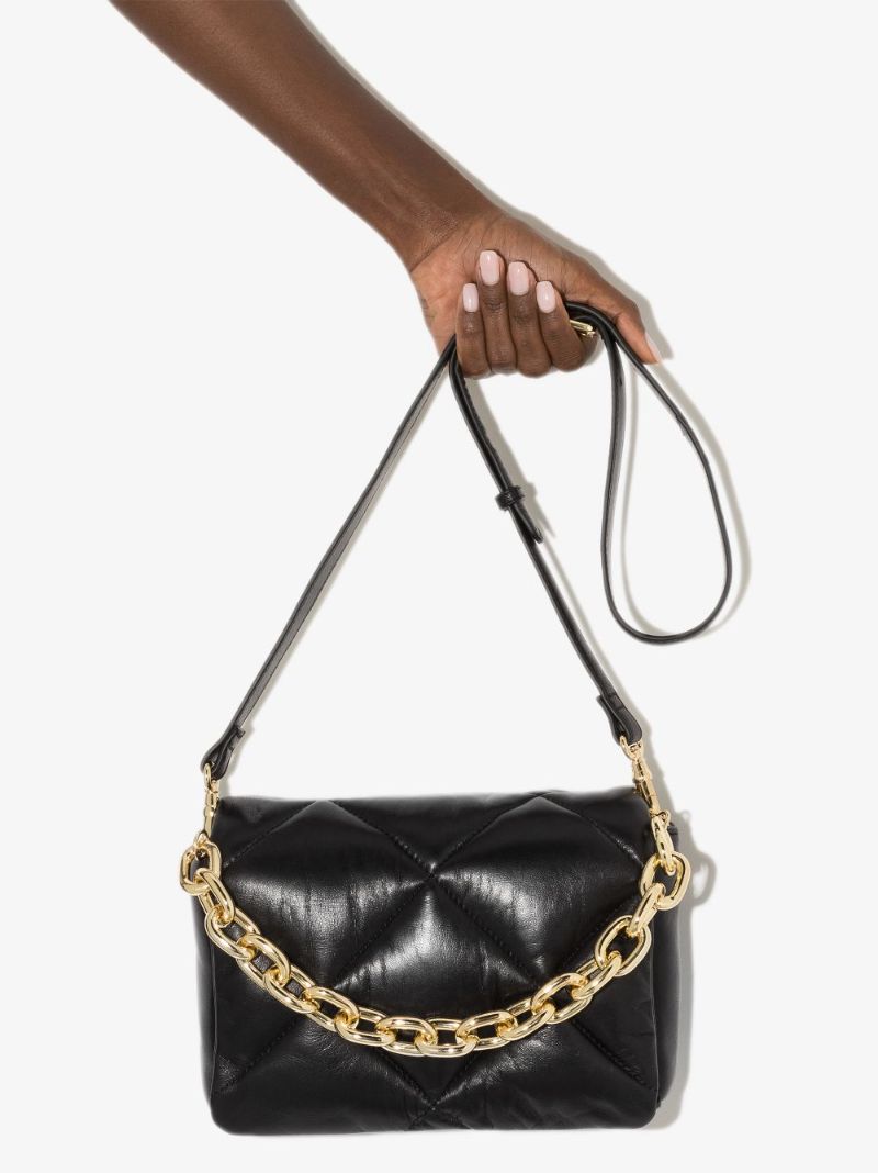 Black Brynnie Quilted Leather Shoulder Bag
