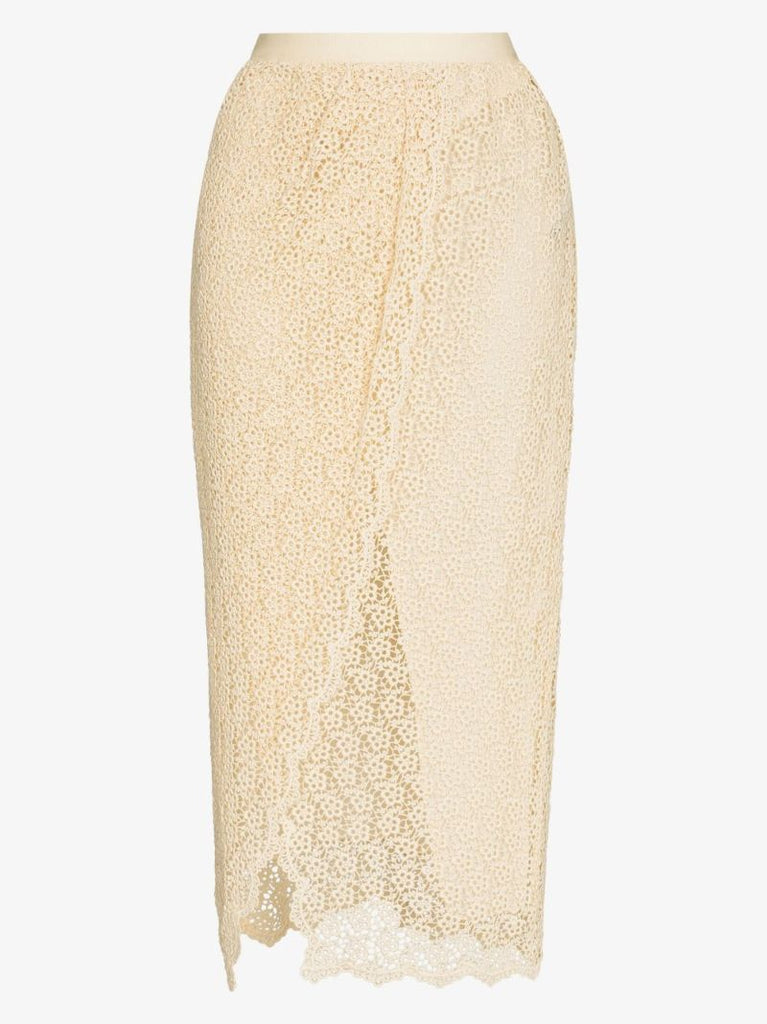Evelina Wrap Effect Midi Skirt