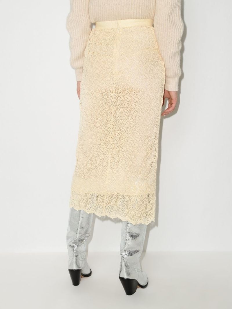 Evelina Wrap Effect Midi Skirt