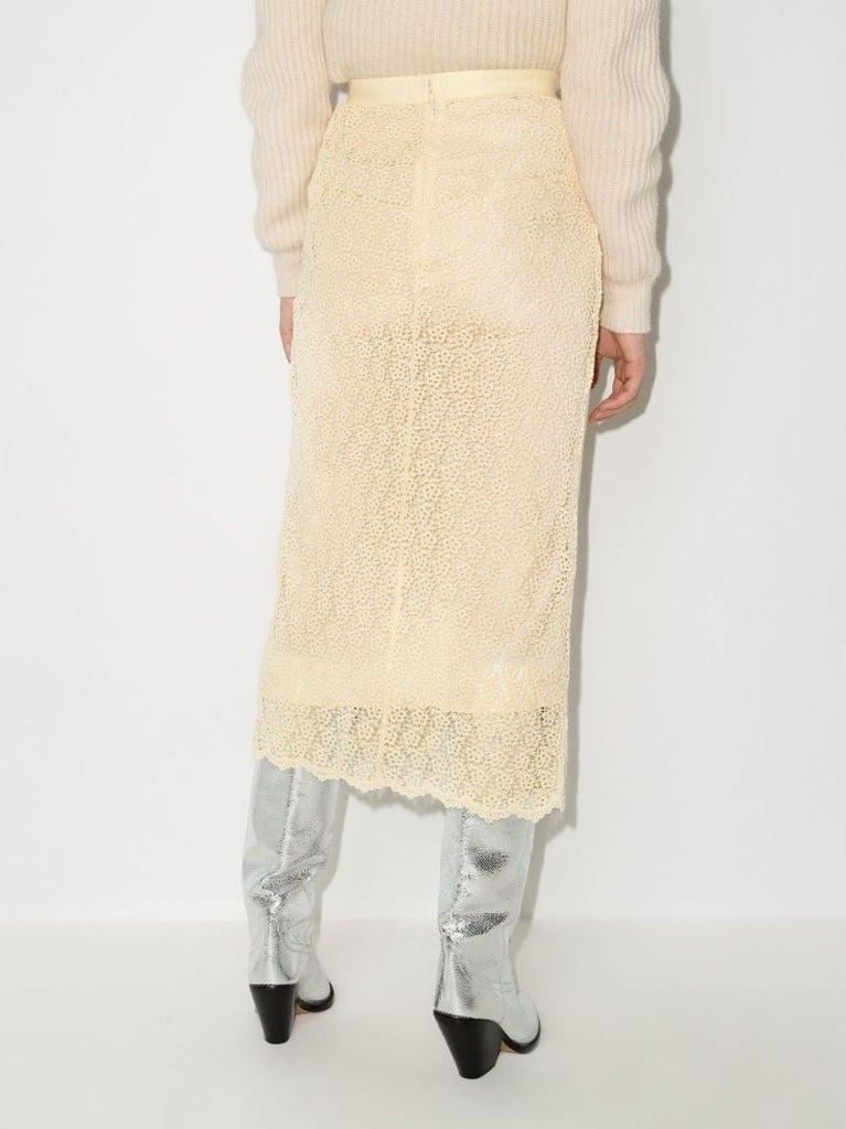 Evelina Wrap Effect Midi Skirt