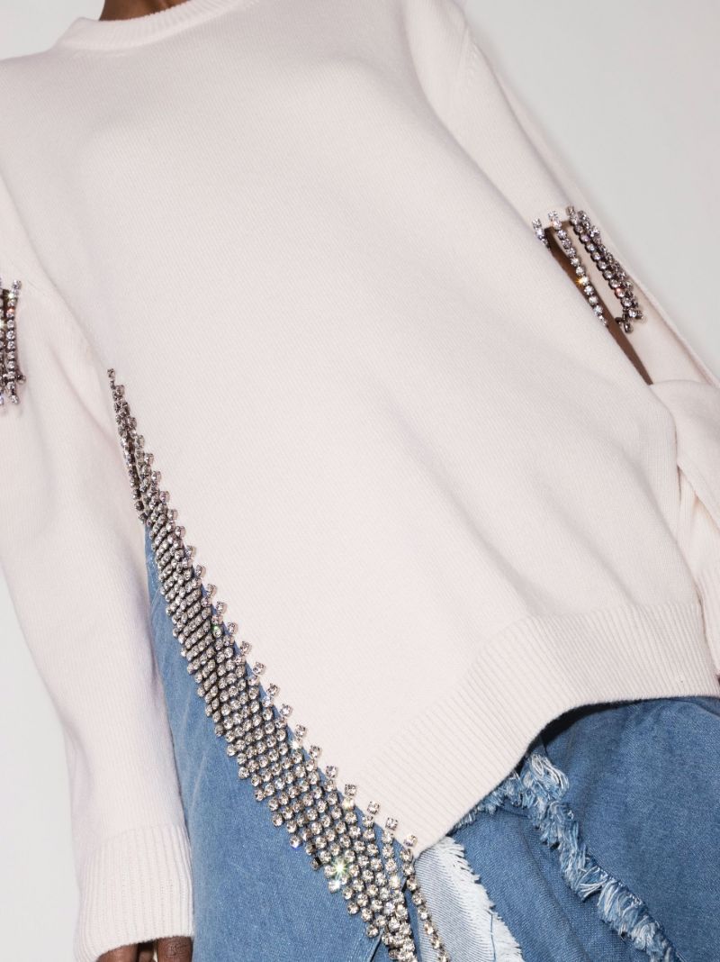 Crystal Link Wool Sweater