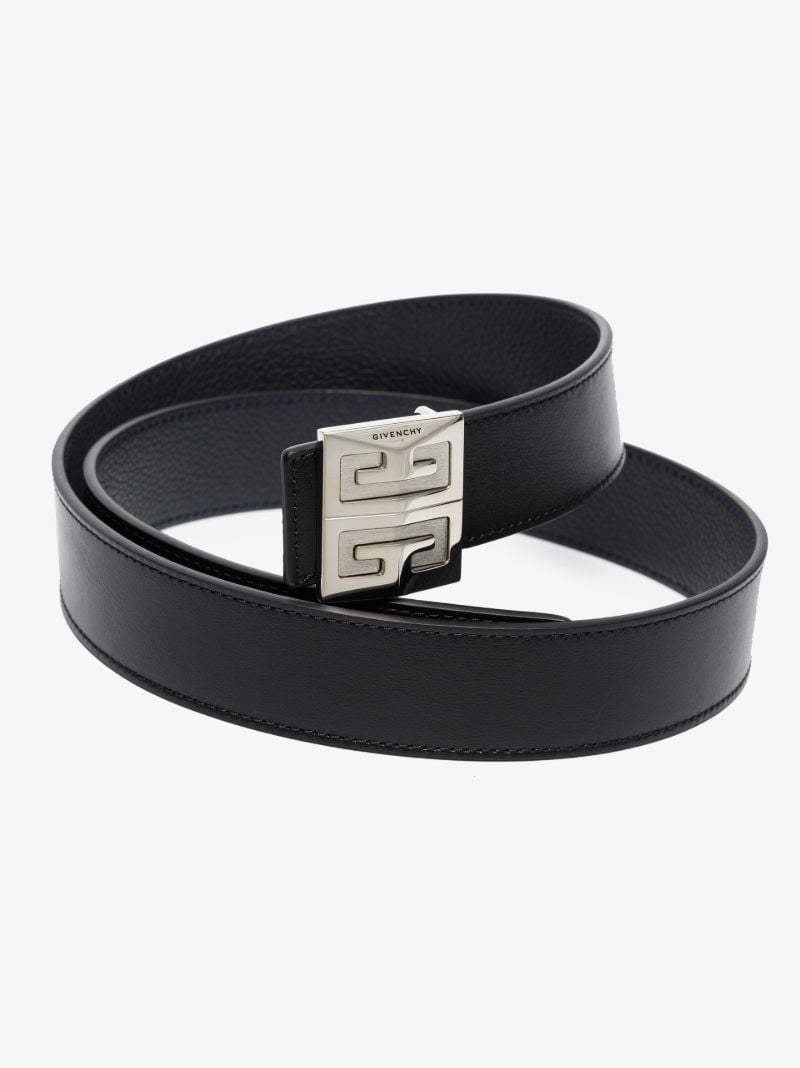 Black 4g Reversible Leather Belt