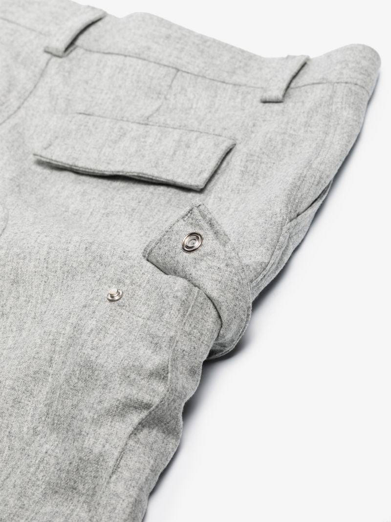 Tapered Wool Cargo Trousers