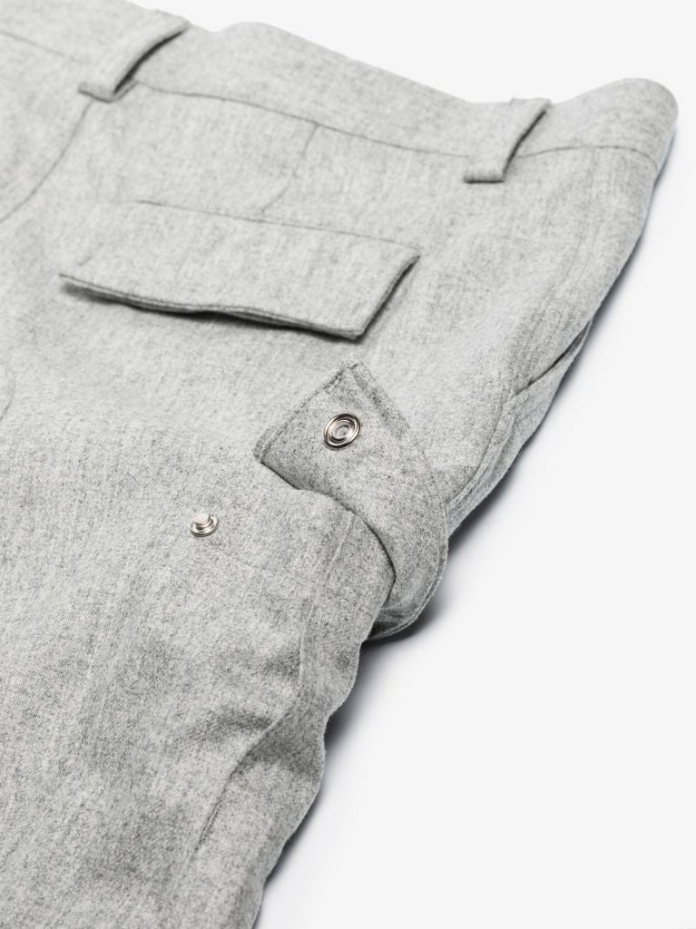 Tapered Wool Cargo Trousers