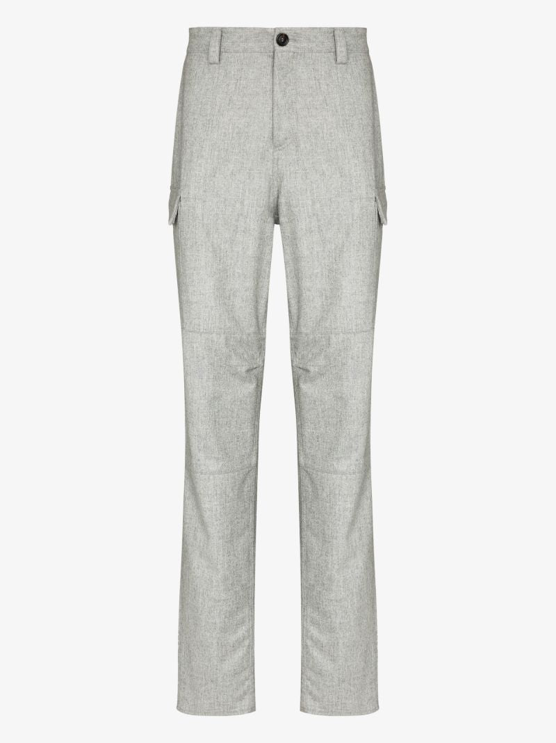 Tapered Wool Cargo Trousers