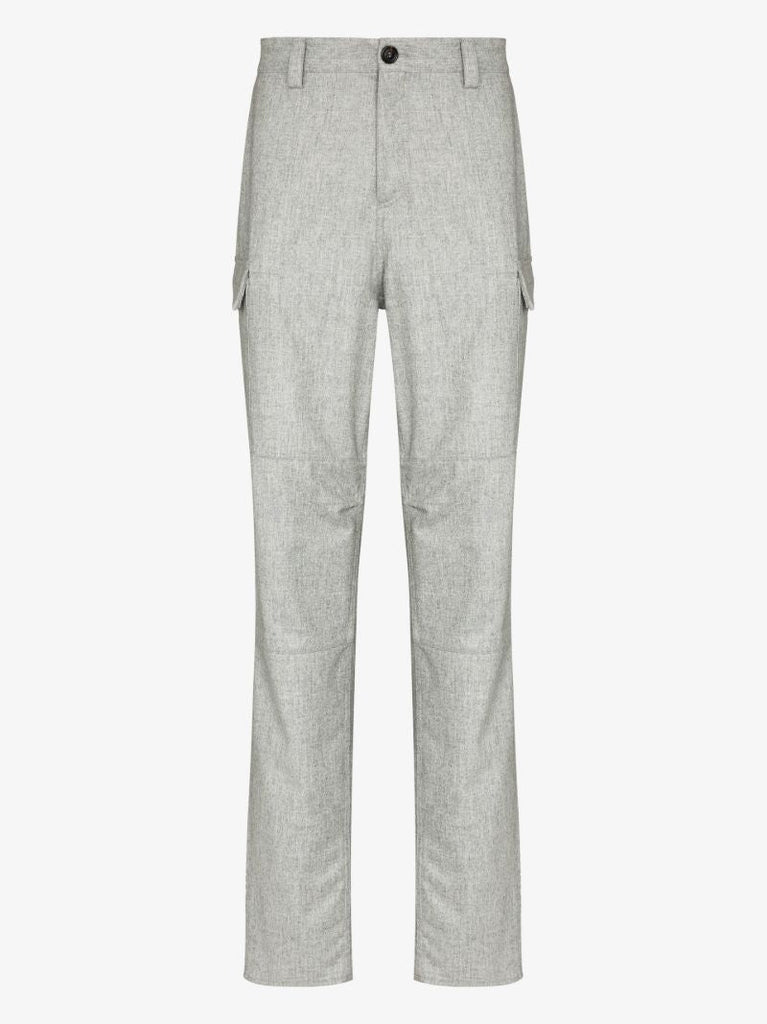 Tapered Wool Cargo Trousers