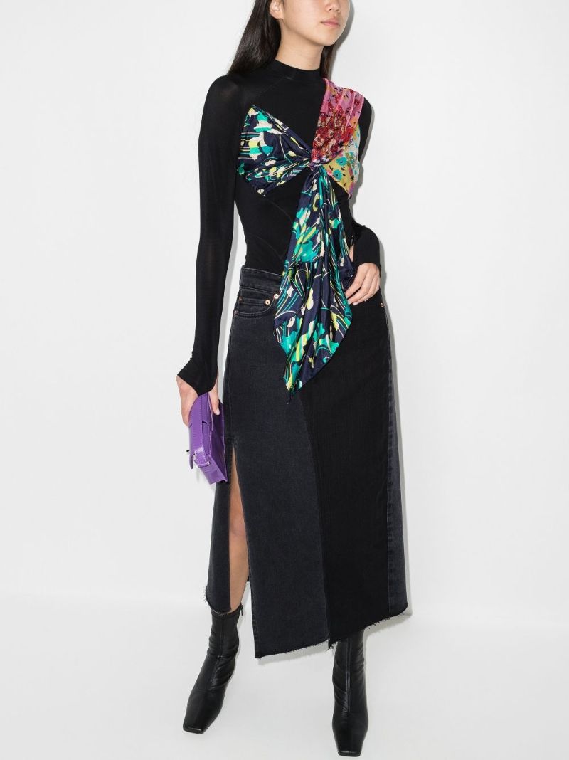 Regenerated Scarves Top