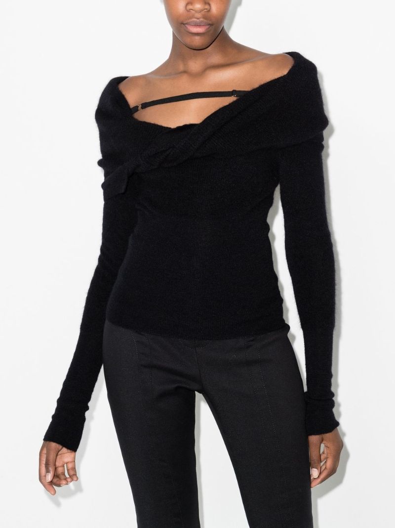 La Maille Ascua Off-the-shoulder Sweater