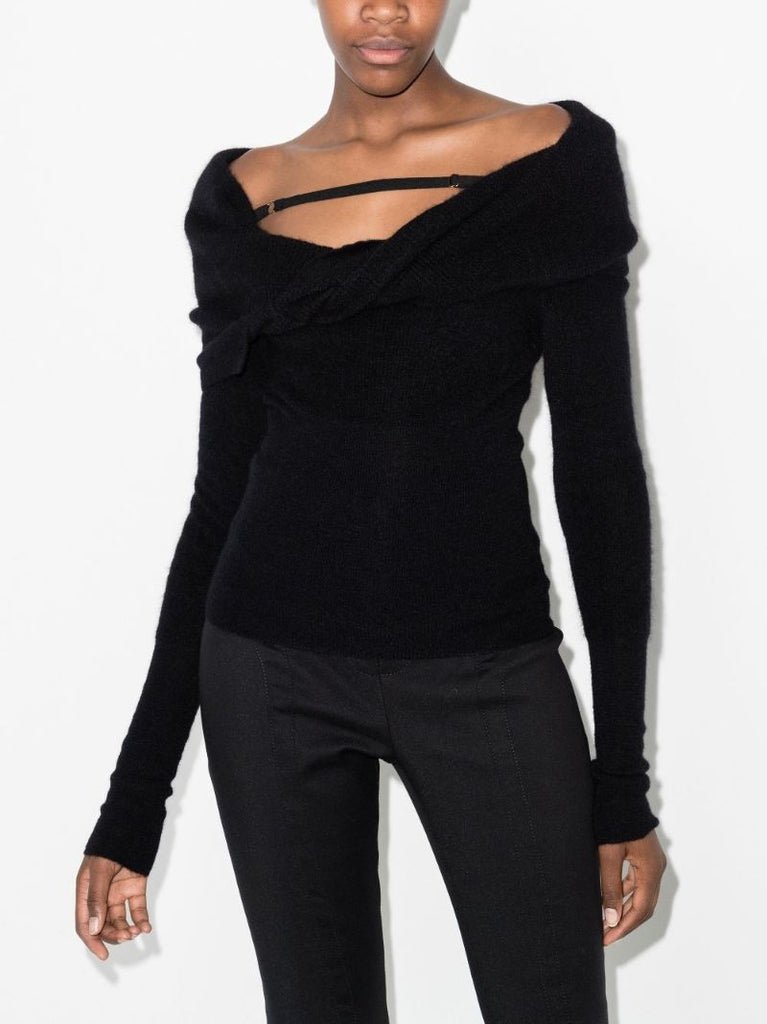 La Maille Ascua Off-the-shoulder Sweater