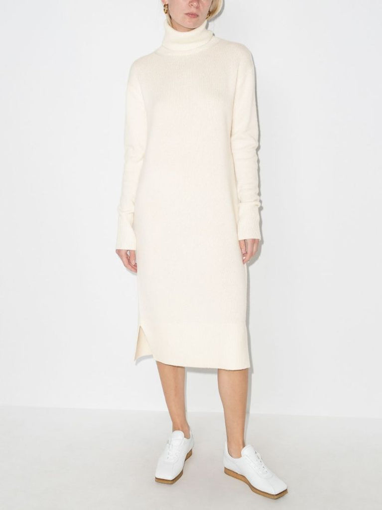 Roll Neck Cashmere Dress