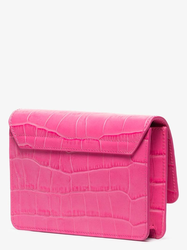 Pink Le Riviera Mock Croc Leather Mini Bag