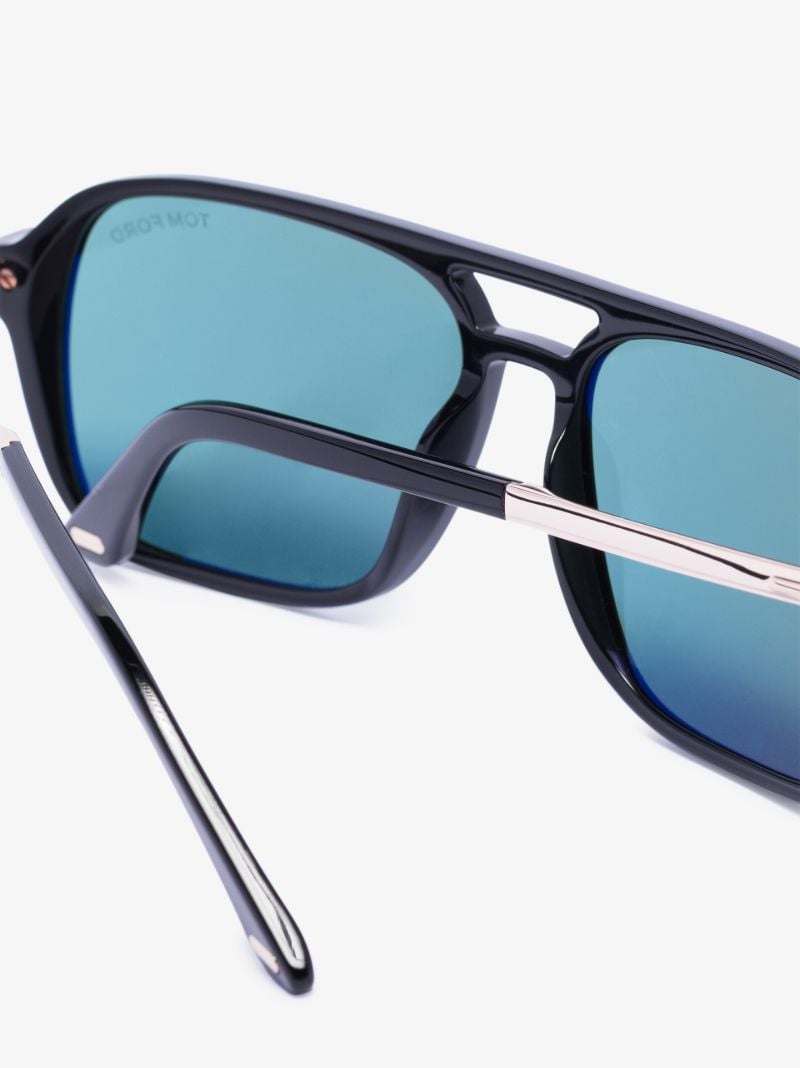 Black Rectangular Frame Sunglasses