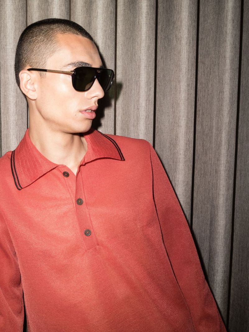 Black Rectangular Frame Sunglasses