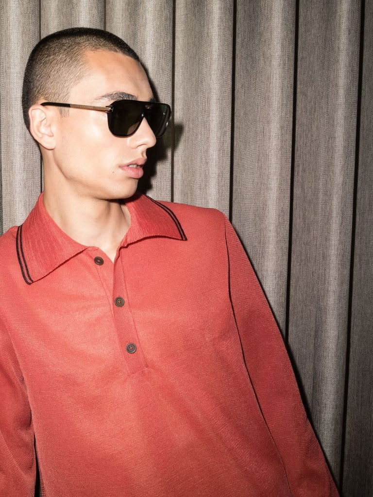 Black Rectangular Frame Sunglasses
