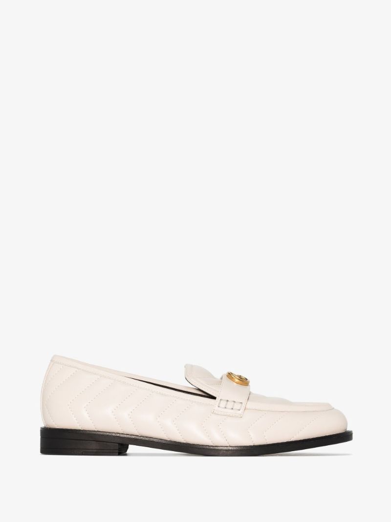 Neutral Marmont Leather Loafers