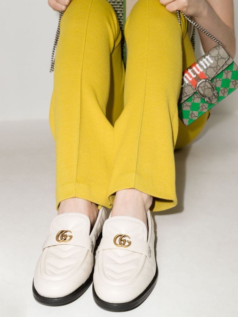Neutral Marmont Leather Loafers